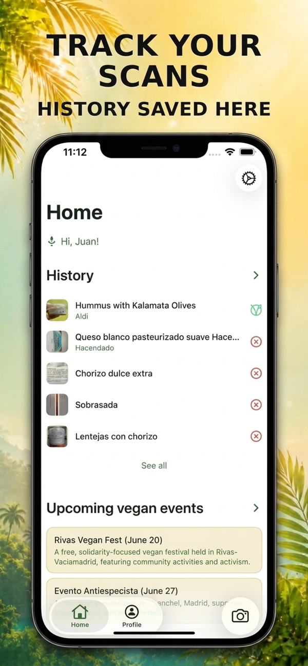 Vegan Oasis screenshot: recipes and more